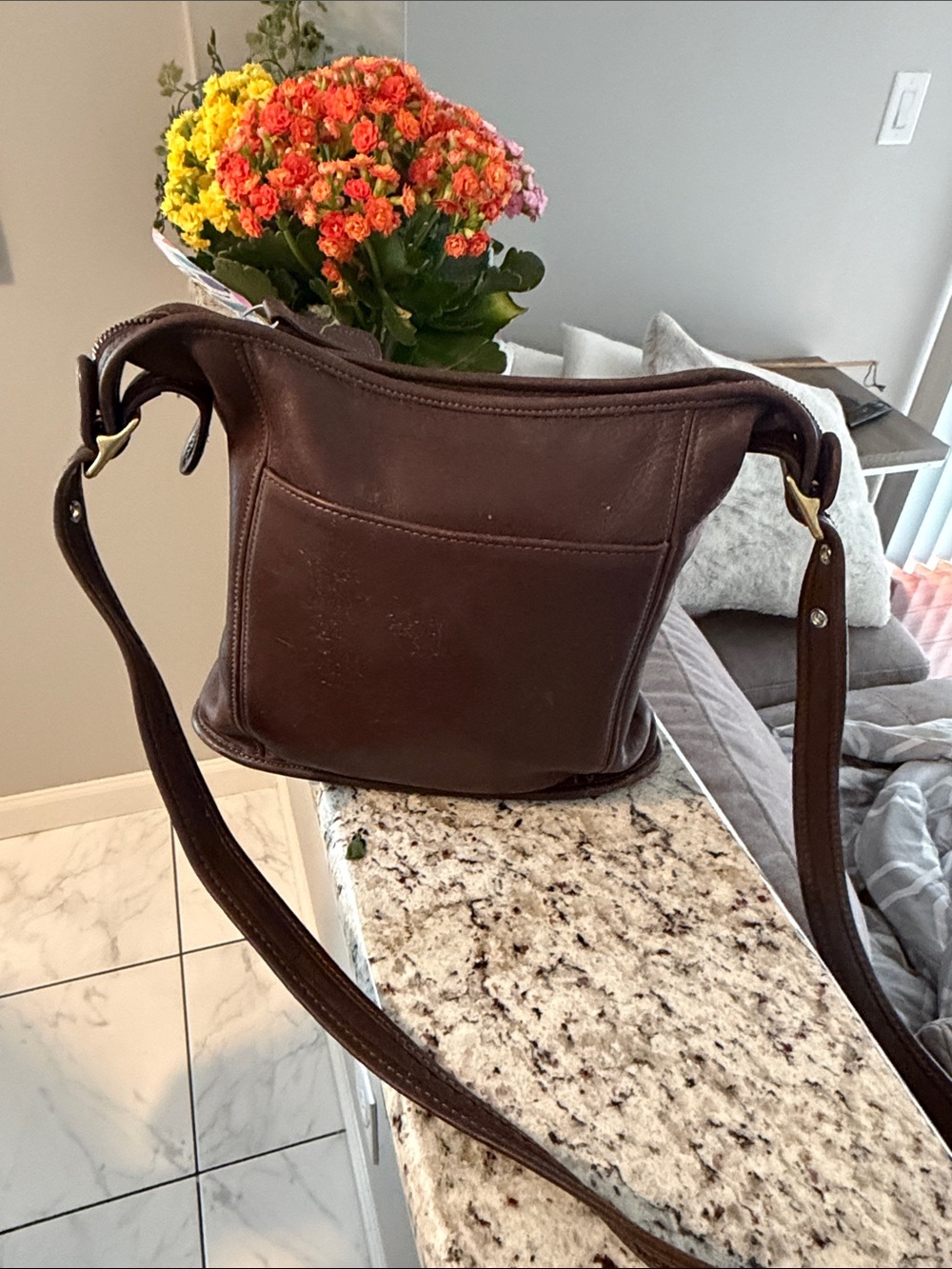 Vintage Coach Slim Duffle Sac Medium 9816